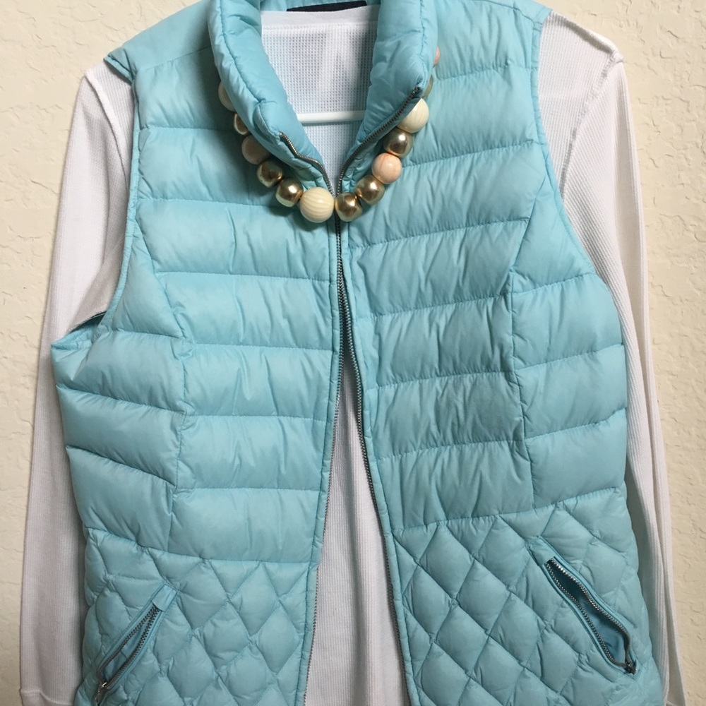 Talbots puffer vest (blue)